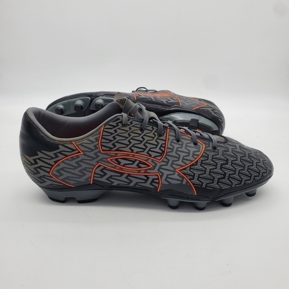 Under Armour Men's UA Corespeed Force 2.0 FG Cleats Shoes Size 13 Grey Orange - Picture 16 of 16